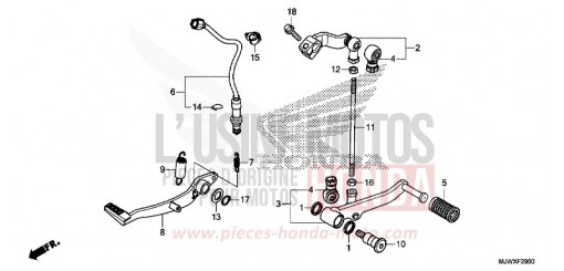 PEDALE CB500XAJ de 2018